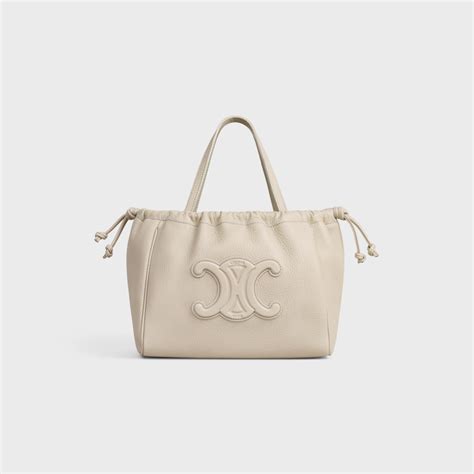 celine cabas drawstring|SMALL CABAS DRAWSTRING CUIR TRIOMPHE IN GRAINED .